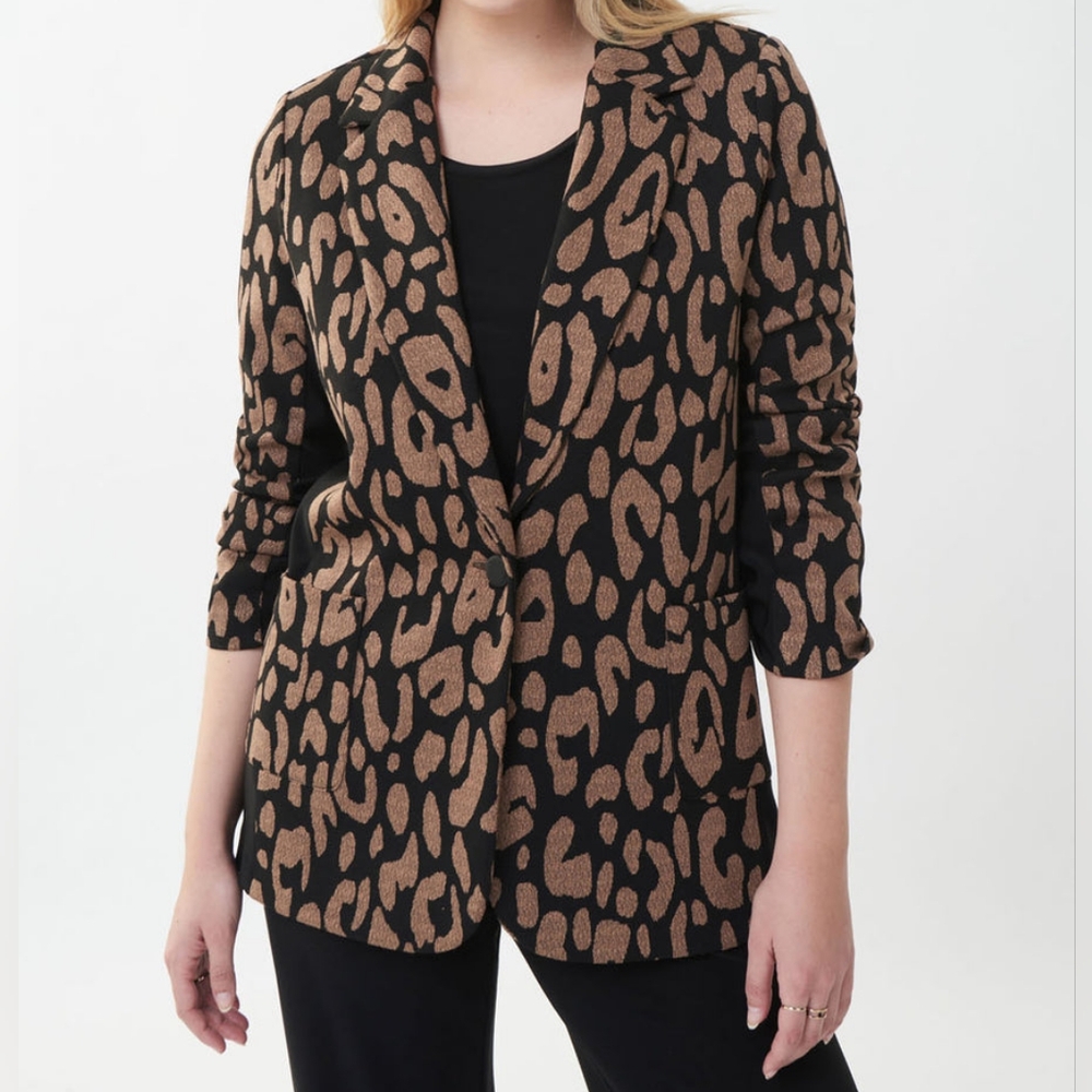 Joseph Ribkoff Animal Jacquard Blazer 4